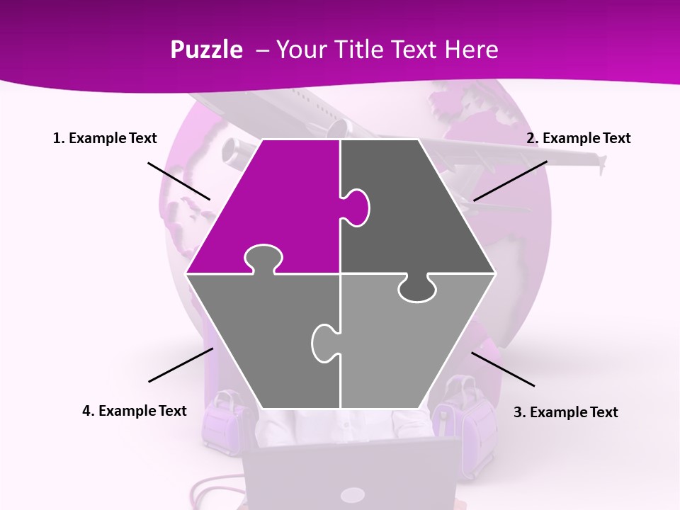 Check In Click White PowerPoint Template