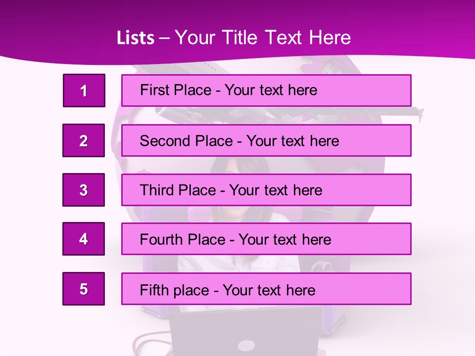 Check In Click White PowerPoint Template