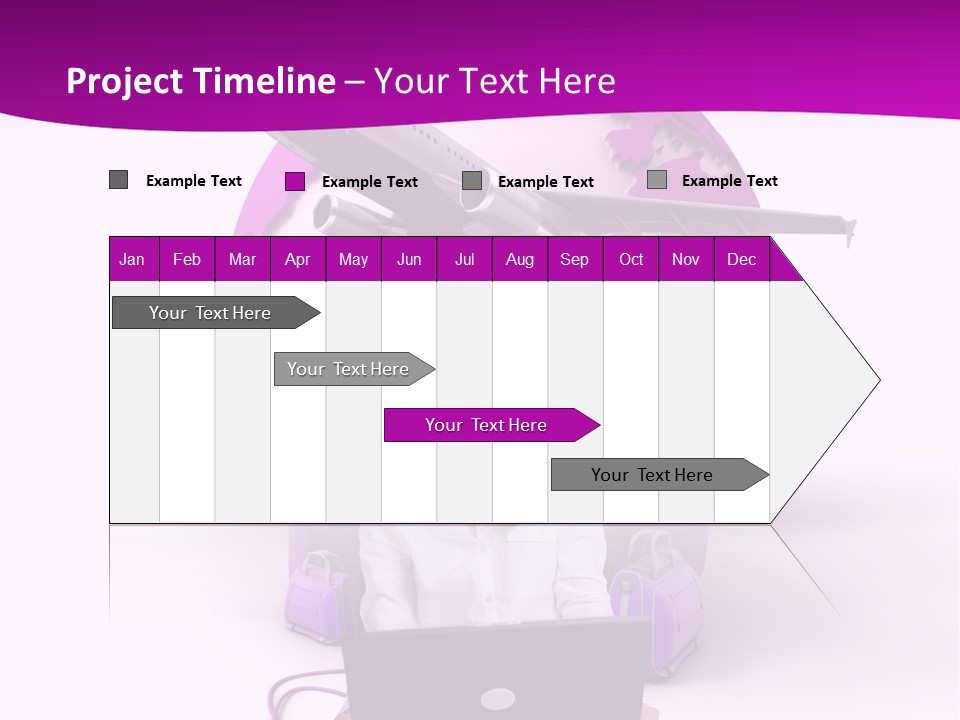 Check In Click White PowerPoint Template