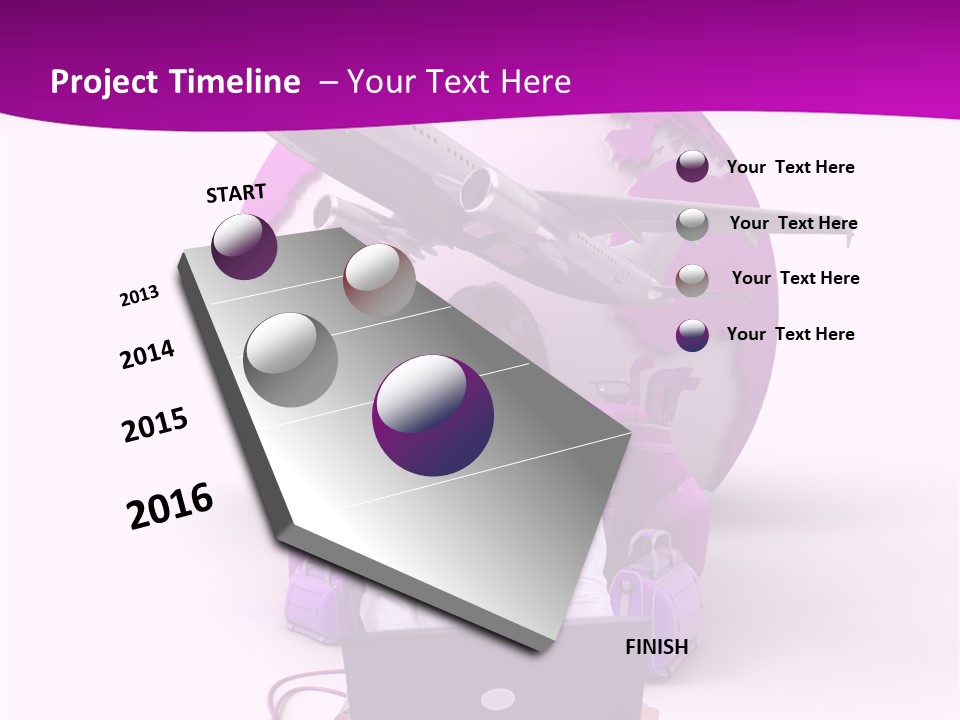 Check In Click White PowerPoint Template