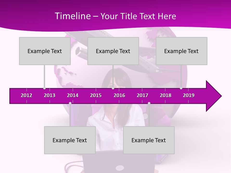 Check In Click White PowerPoint Template