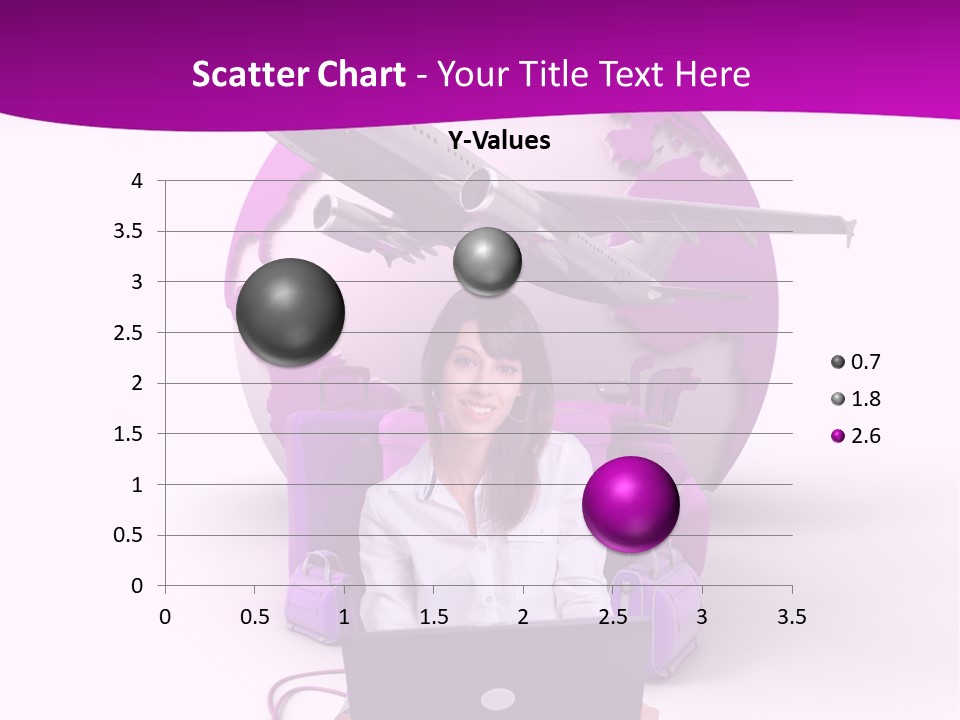 Check In Click White PowerPoint Template