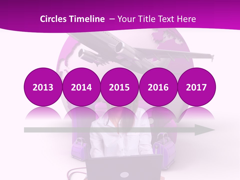 Check In Click White PowerPoint Template