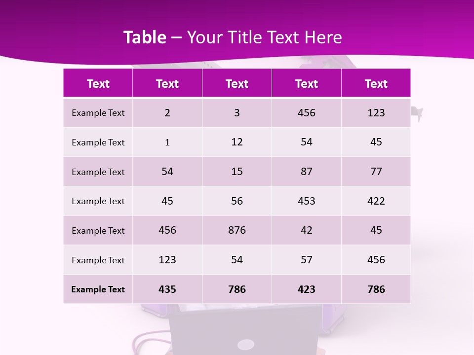 Check In Click White PowerPoint Template