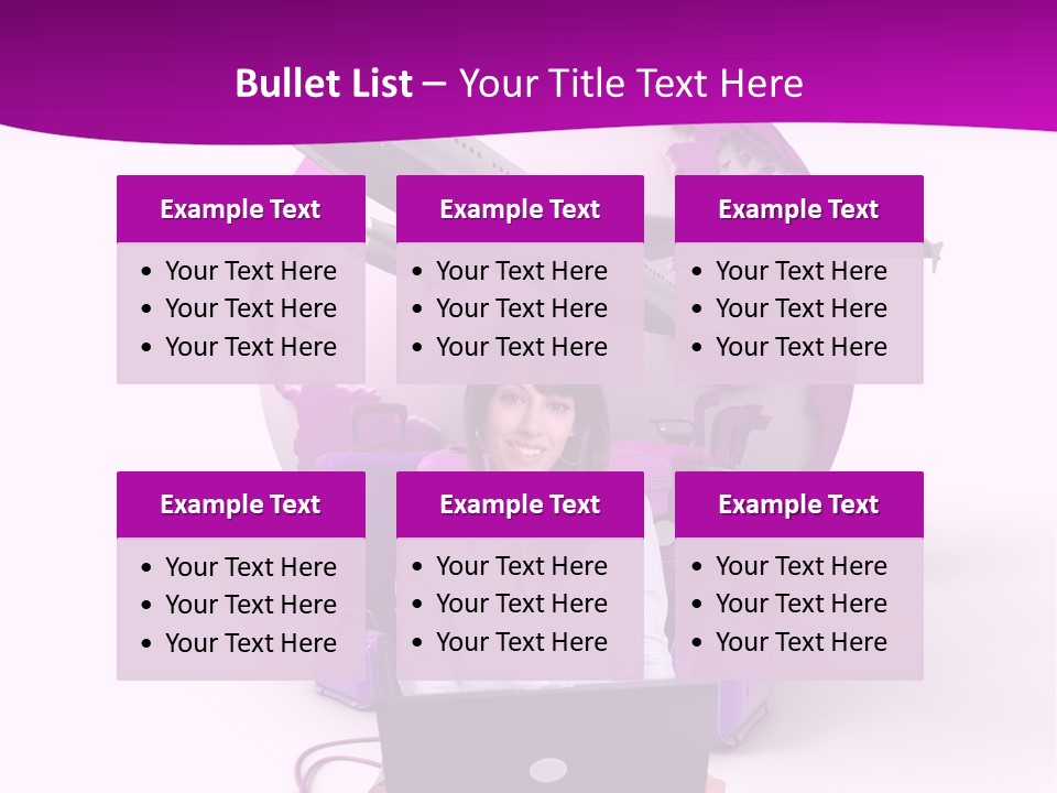 Check In Click White PowerPoint Template