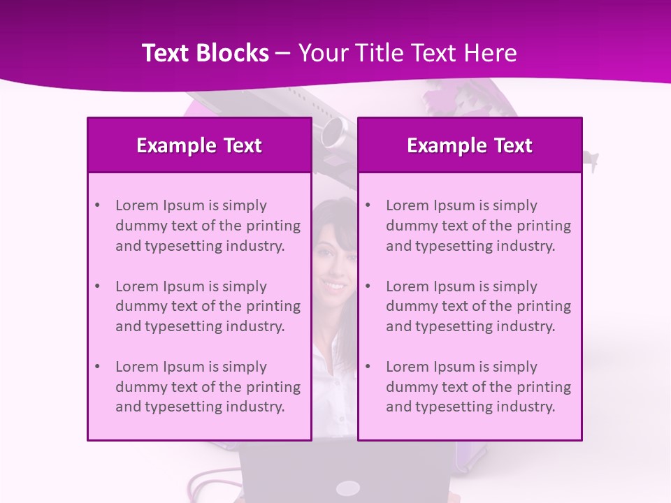 Check In Click White PowerPoint Template