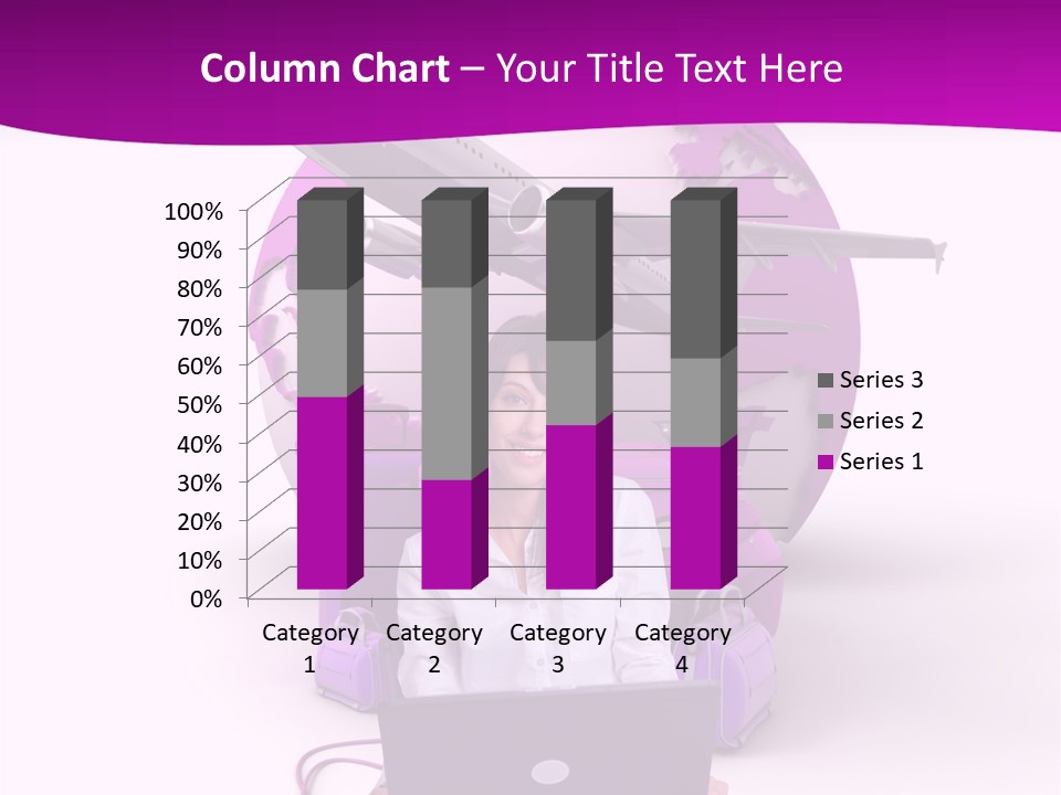 Check In Click White PowerPoint Template