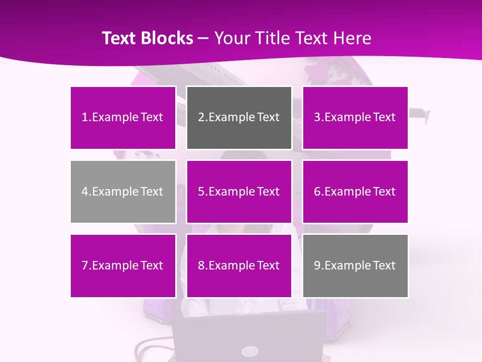 Check In Click White PowerPoint Template