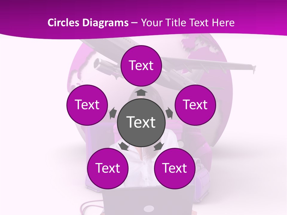 Check In Click White PowerPoint Template