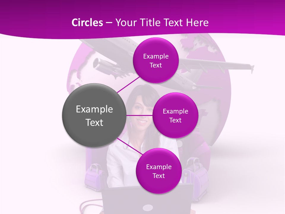 Check In Click White PowerPoint Template