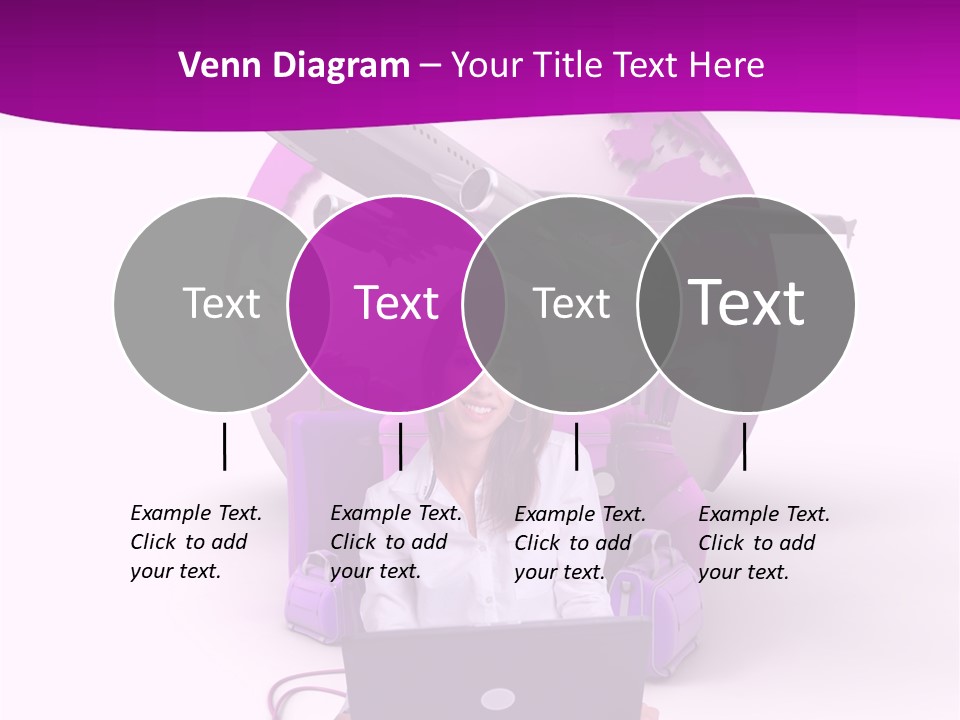 Check In Click White PowerPoint Template