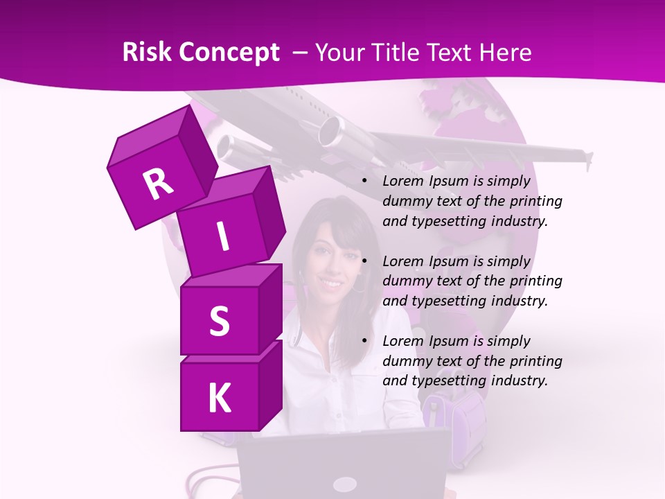 Check In Click White PowerPoint Template