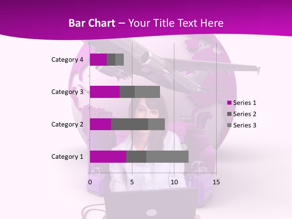 Check In Click White PowerPoint Template