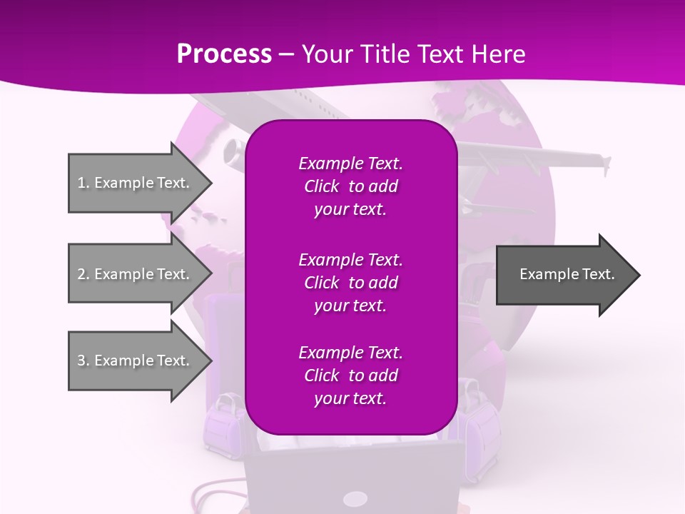 Check In Click White PowerPoint Template