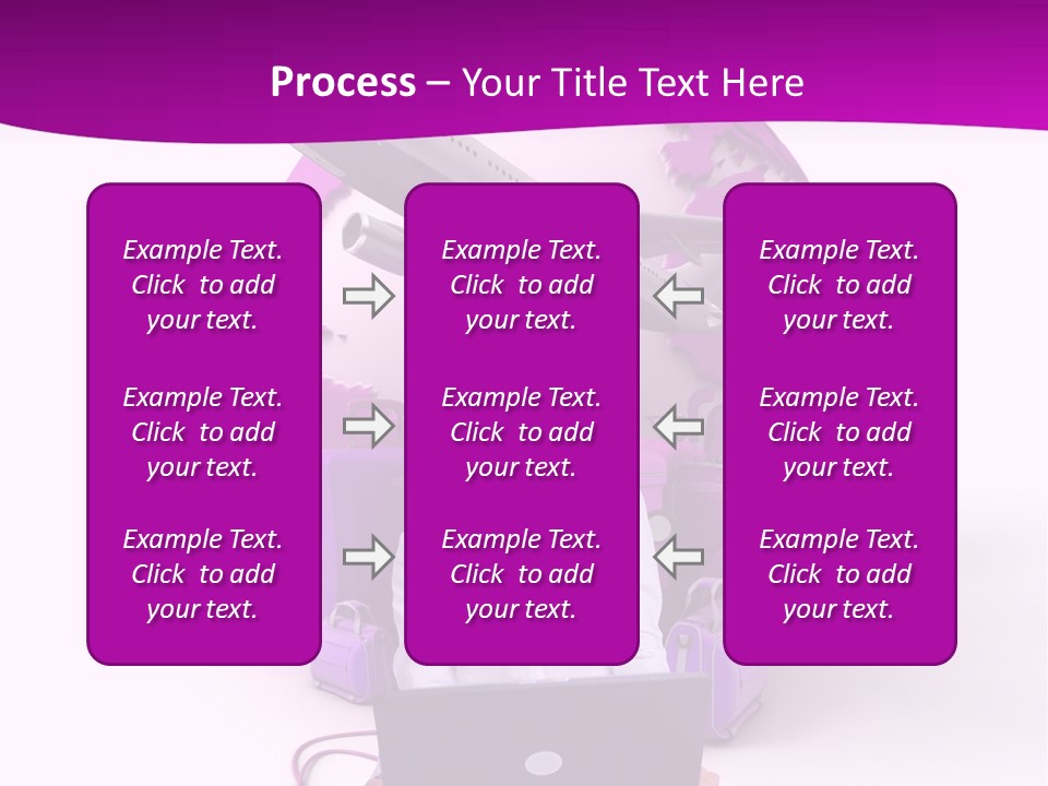 Check In Click White PowerPoint Template