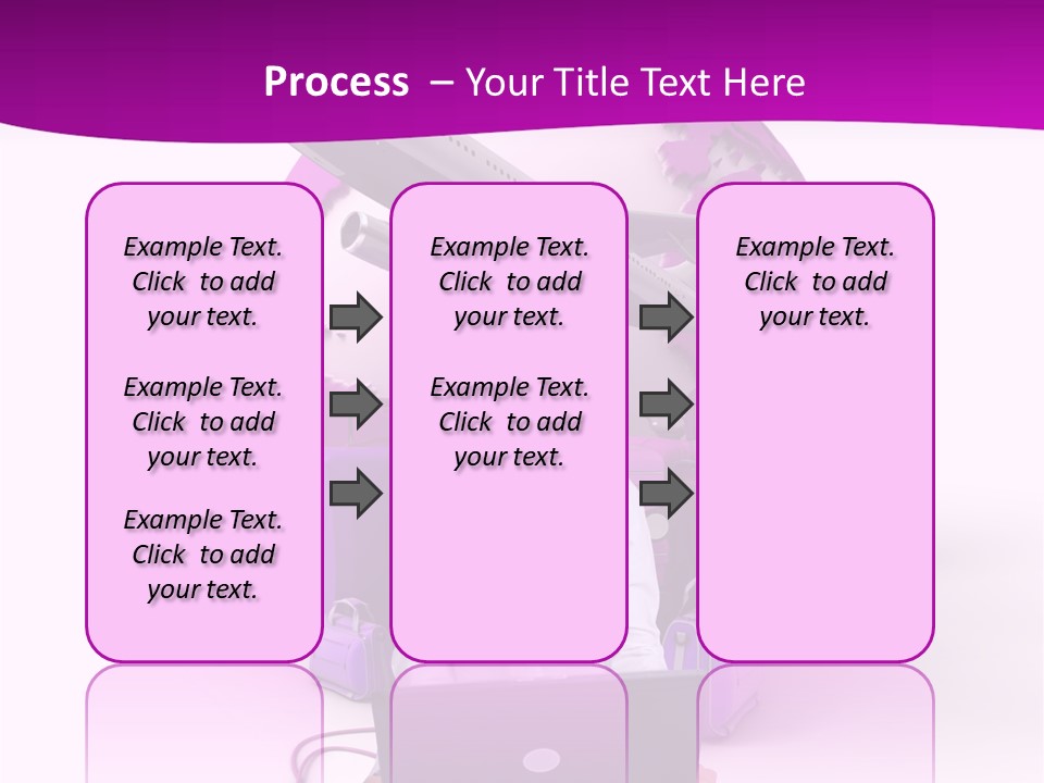 Check In Click White PowerPoint Template