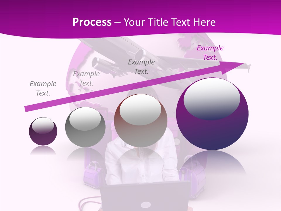 Check In Click White PowerPoint Template