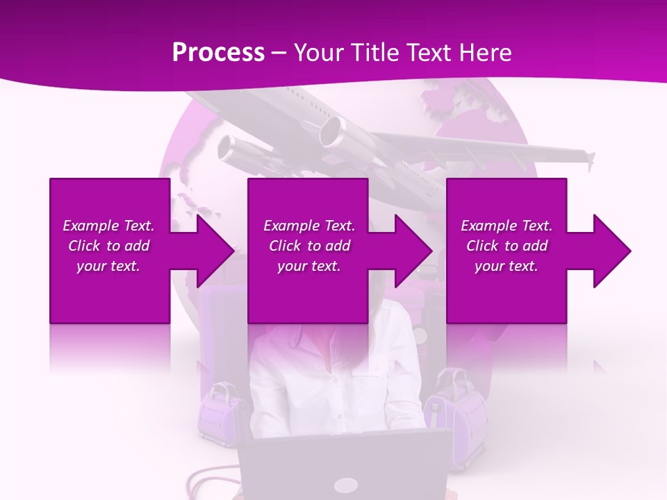 Check In Click White PowerPoint Template