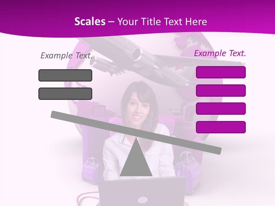 Check In Click White PowerPoint Template