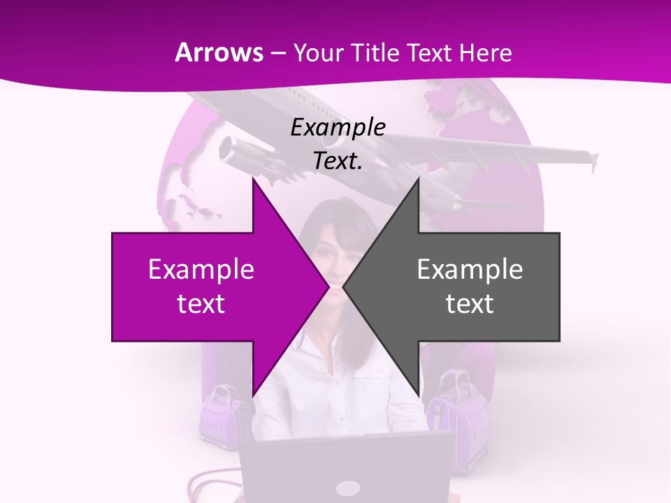 Check In Click White PowerPoint Template