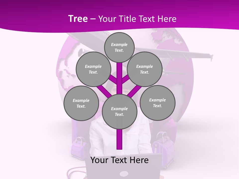 Check In Click White PowerPoint Template