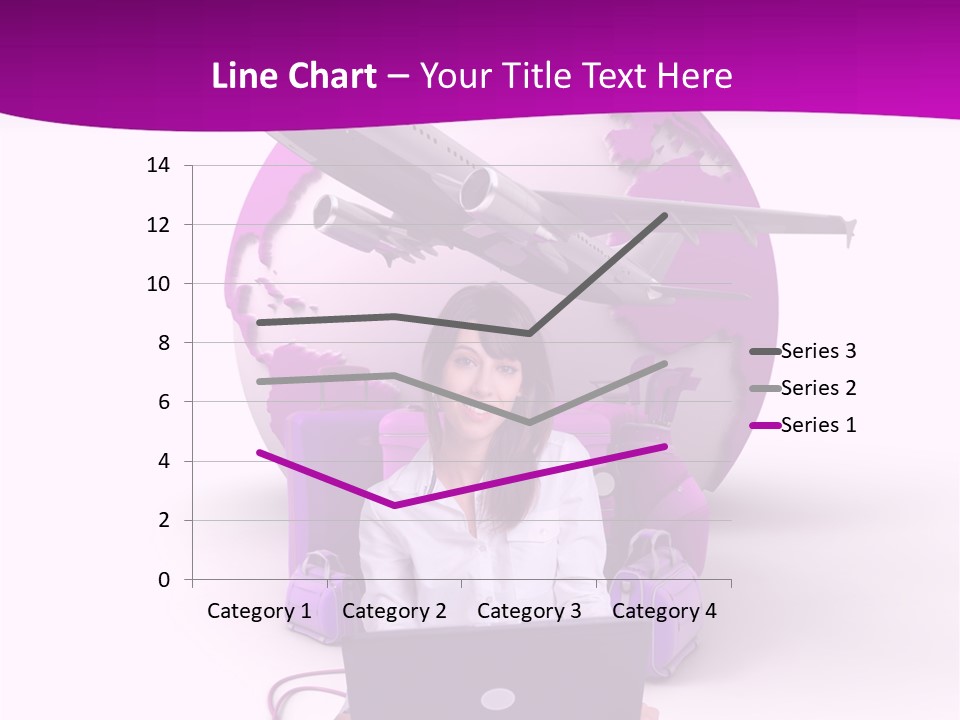 Check In Click White PowerPoint Template
