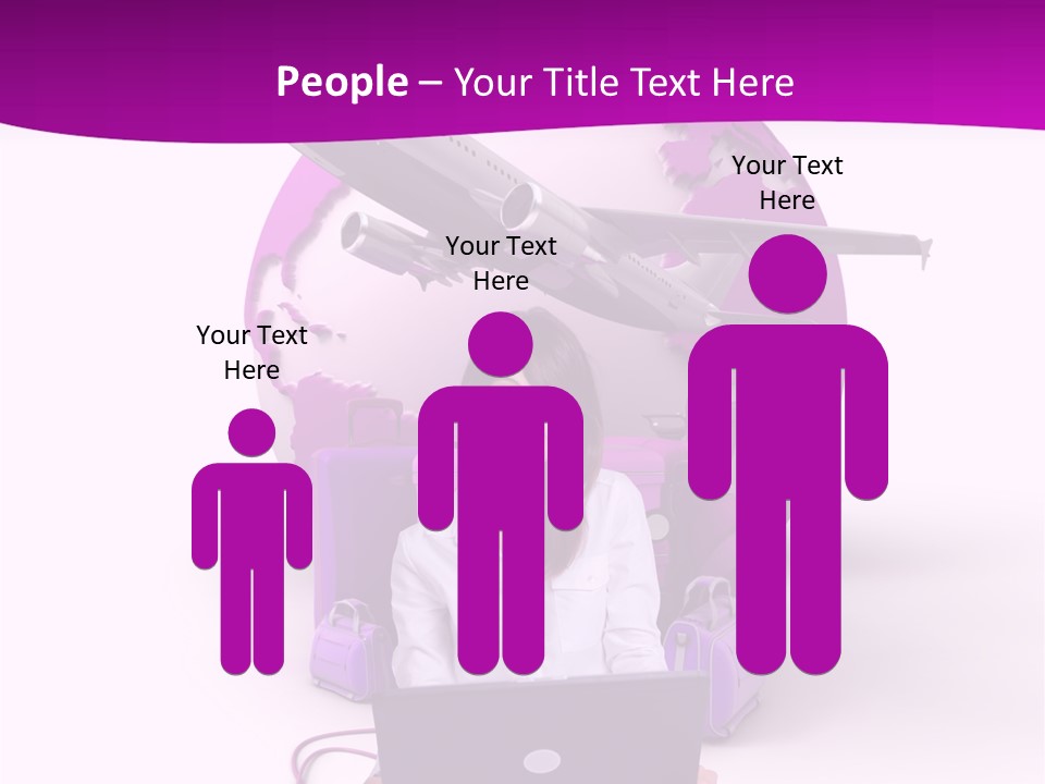 Check In Click White PowerPoint Template