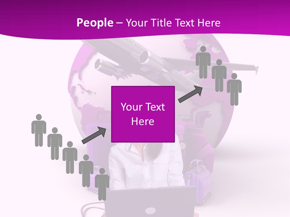 Check In Click White PowerPoint Template