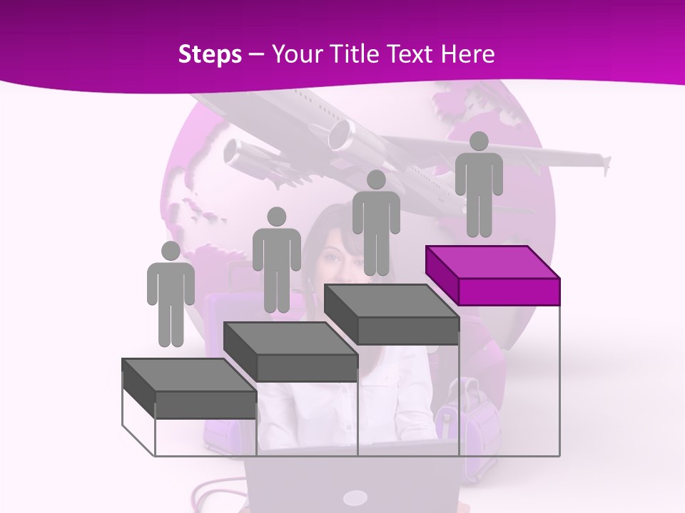 Check In Click White PowerPoint Template