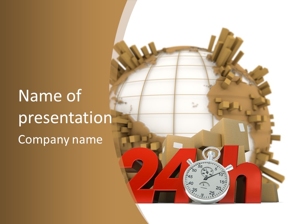 Cardboard World Speed PowerPoint Template