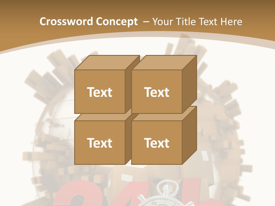 Cardboard World Speed PowerPoint Template