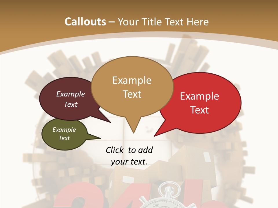 Cardboard World Speed PowerPoint Template