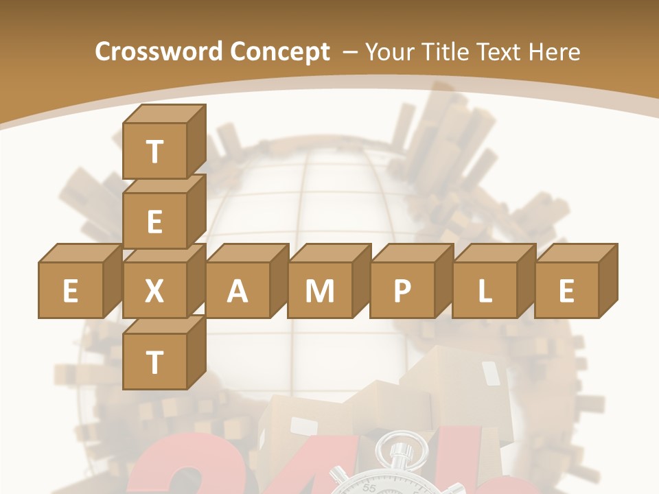 Cardboard World Speed PowerPoint Template