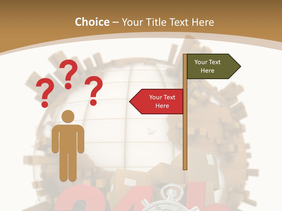 Cardboard World Speed PowerPoint Template