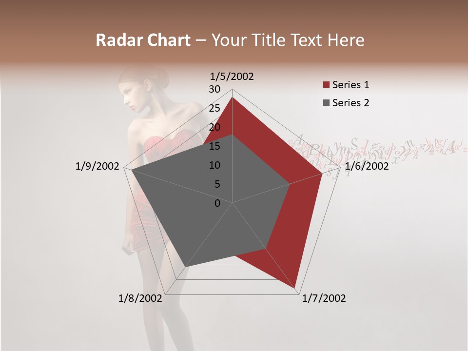 Alphabet Female Blonde PowerPoint Template