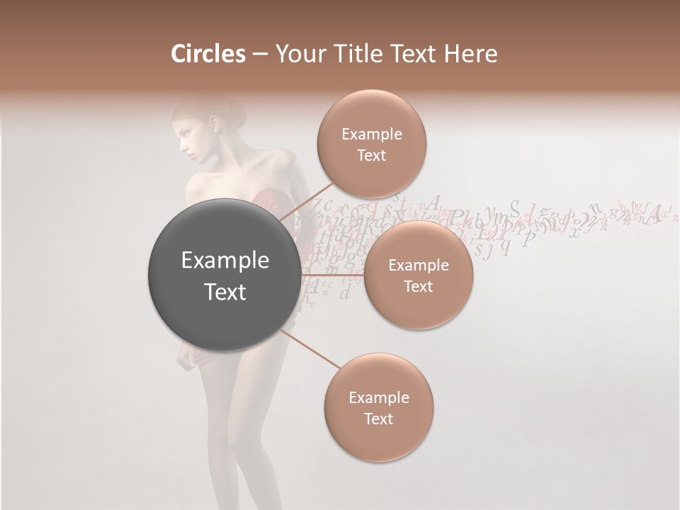 Alphabet Female Blonde PowerPoint Template