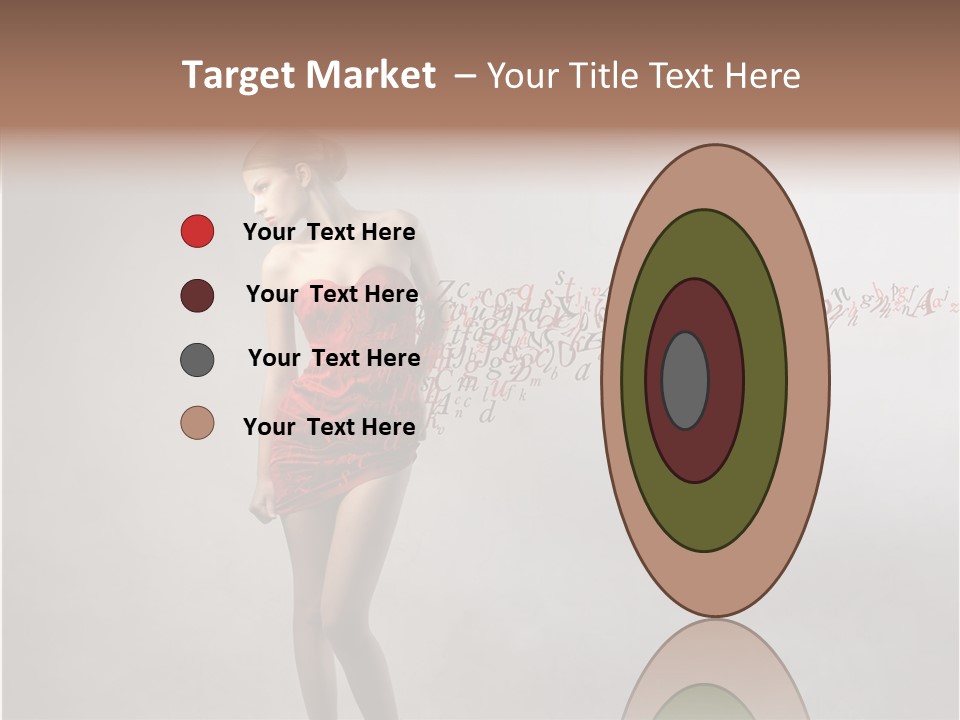 Alphabet Female Blonde PowerPoint Template