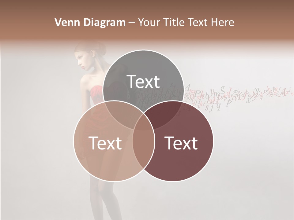 Alphabet Female Blonde PowerPoint Template
