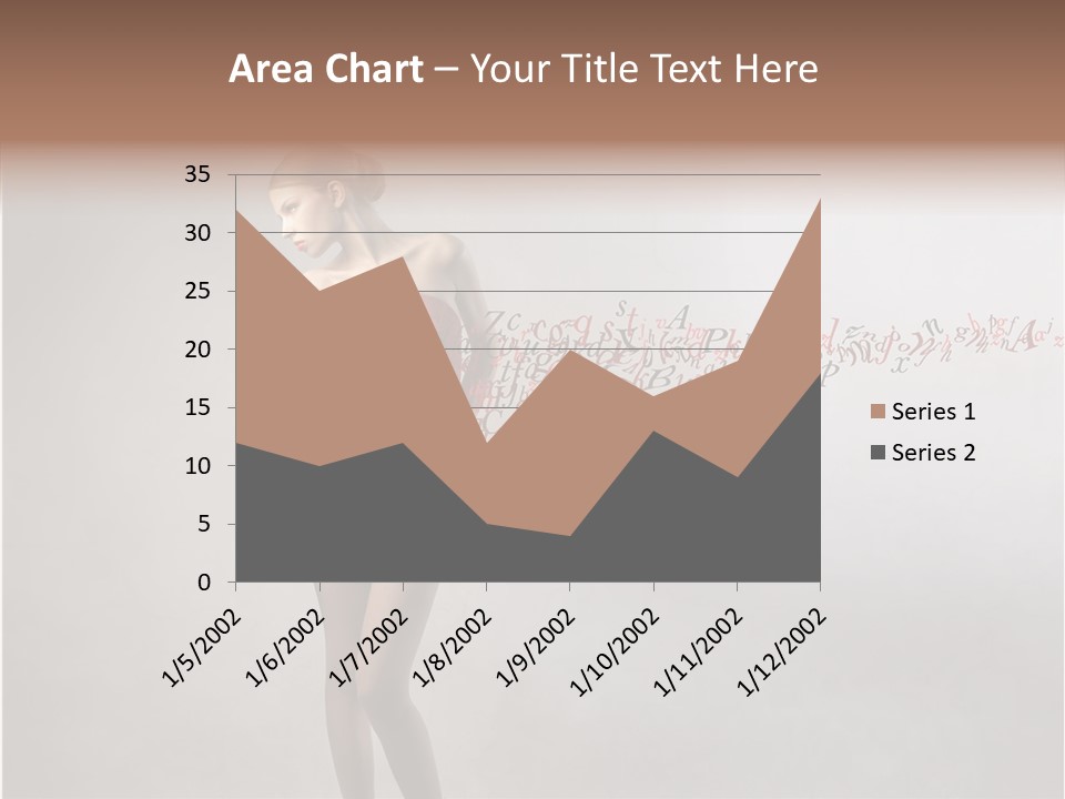 Alphabet Female Blonde PowerPoint Template