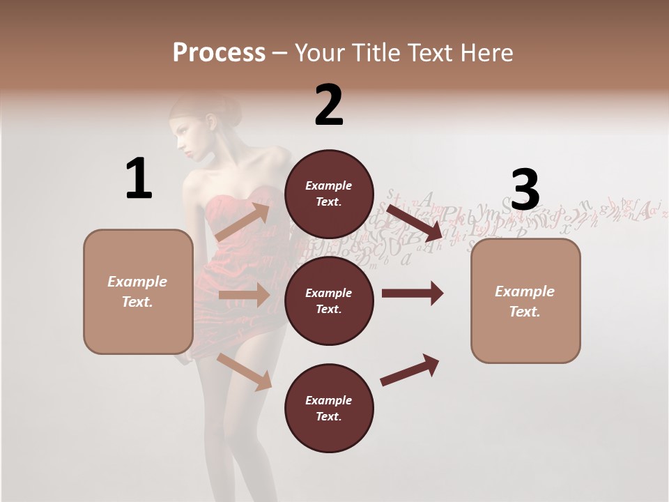 Alphabet Female Blonde PowerPoint Template