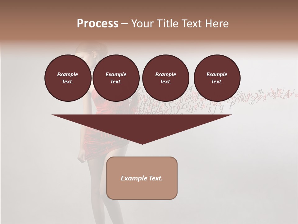 Alphabet Female Blonde PowerPoint Template