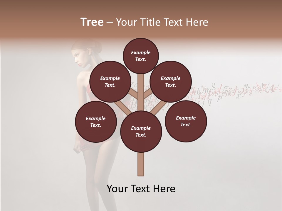 Alphabet Female Blonde PowerPoint Template