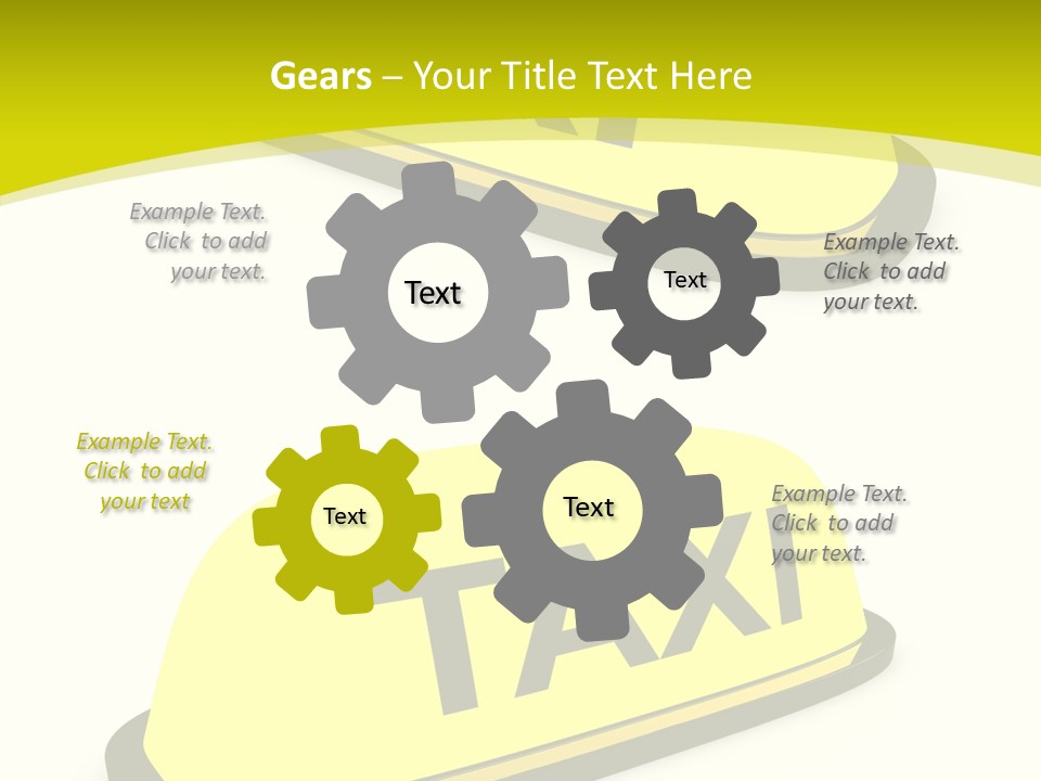 Drive Illuminated Transport PowerPoint Template
