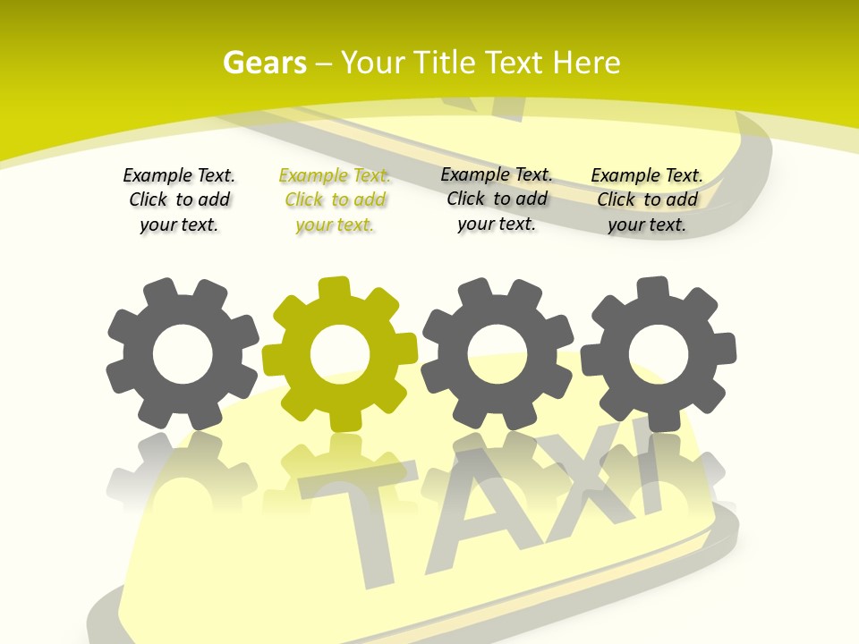 Drive Illuminated Transport PowerPoint Template