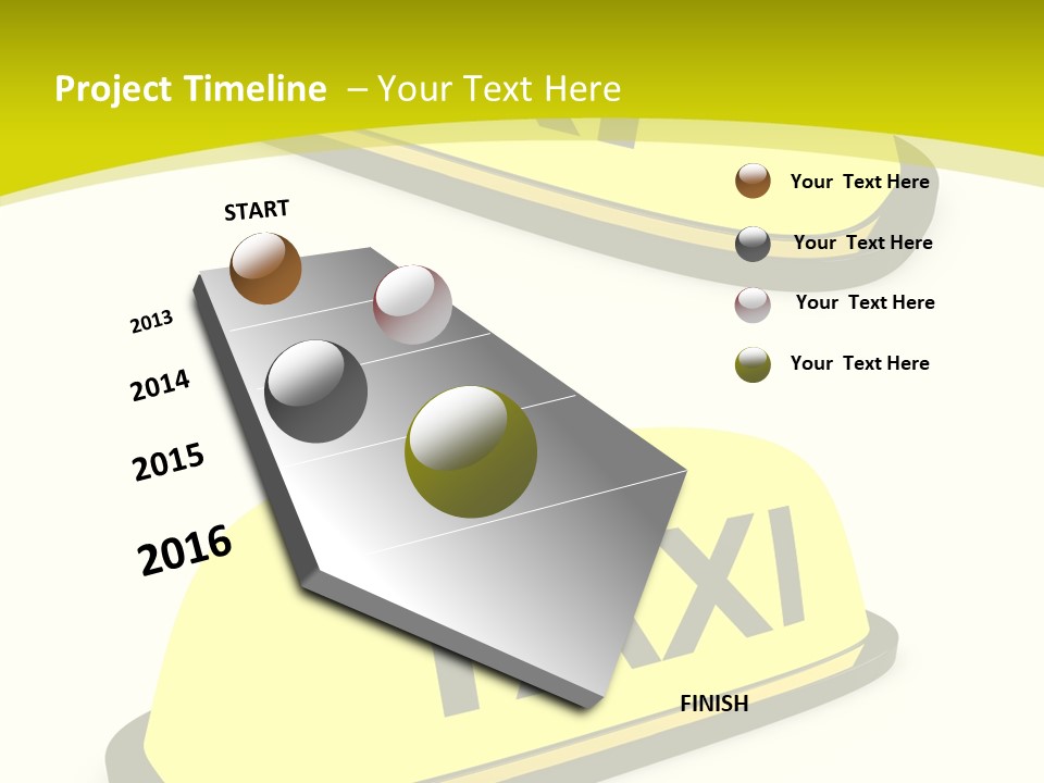 Drive Illuminated Transport PowerPoint Template