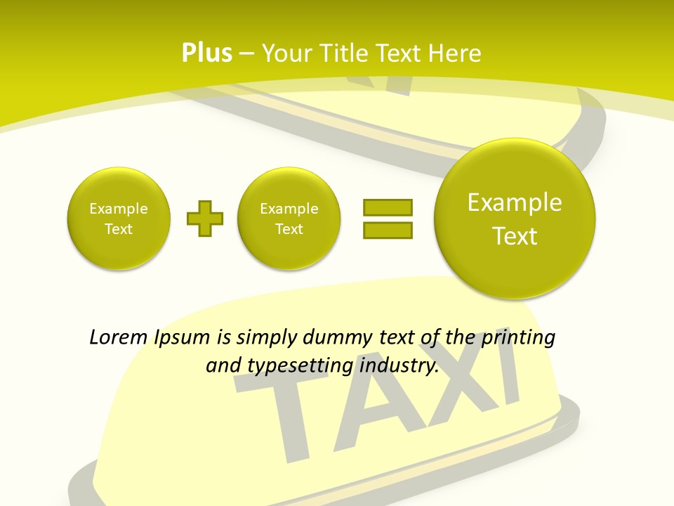 Drive Illuminated Transport PowerPoint Template