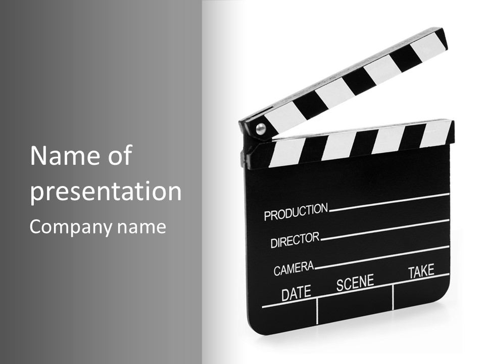 Equipment Footage Director PowerPoint Template