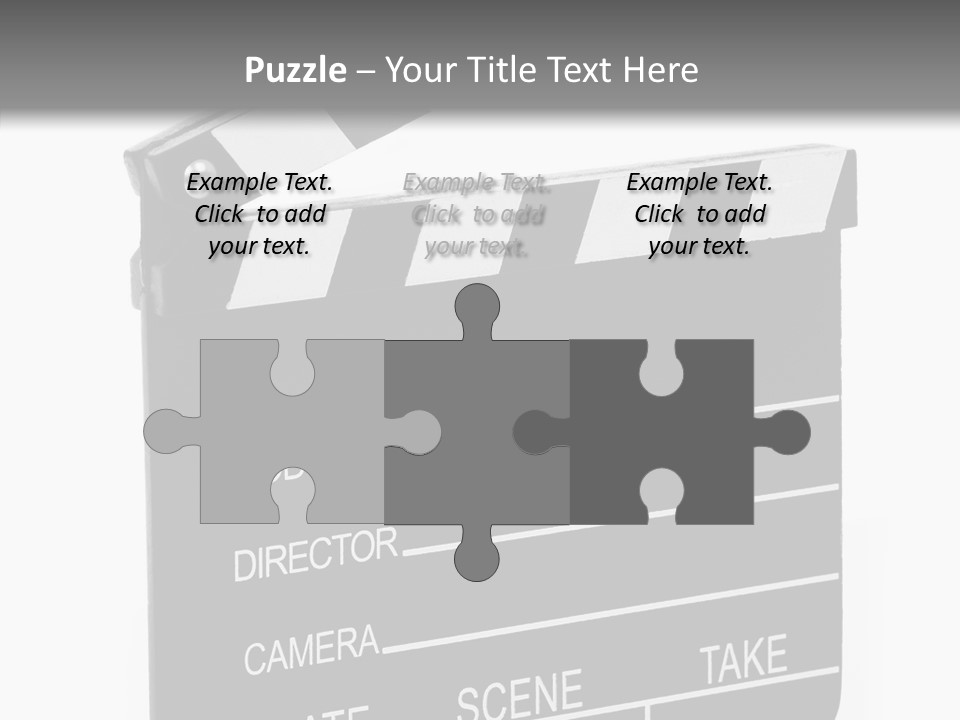 Equipment Footage Director PowerPoint Template
