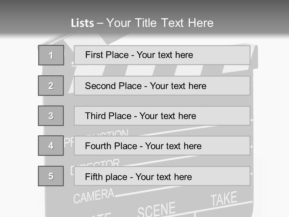 Equipment Footage Director PowerPoint Template
