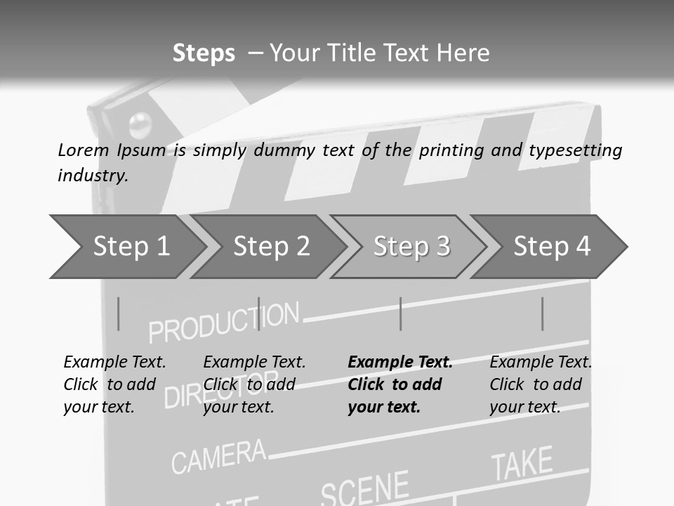 Equipment Footage Director PowerPoint Template